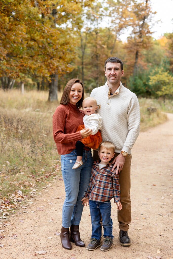 Family photo at Schmeeckle Reserve